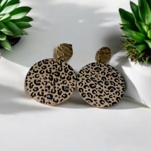 Boucles d'oreilles Zoé Motif Panthère