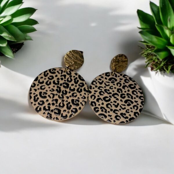 Boucles d'oreilles Zoé Motif Panthère