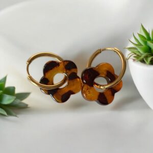 Boucles d'oreilles Flowers Tigré