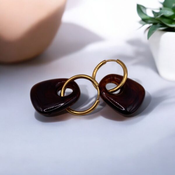 Créoles Léa Ambre Créoles Léa Ambre