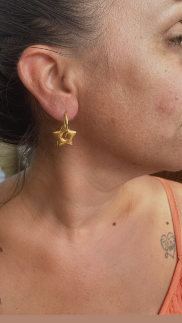 Créoles Star doré modèle