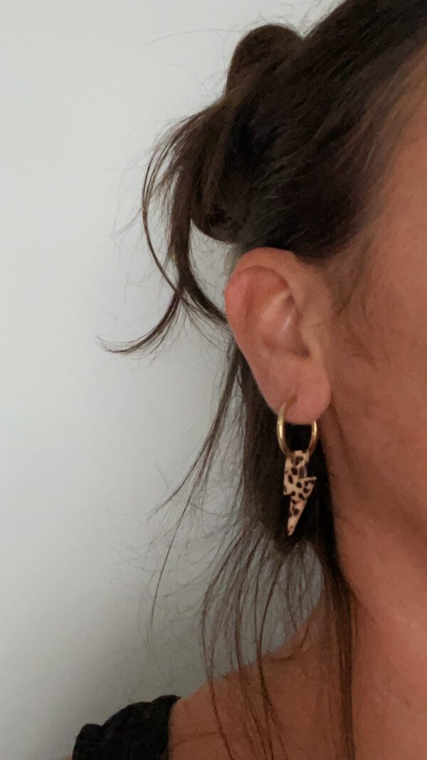 Créoles Rock Tacheté marron modèle