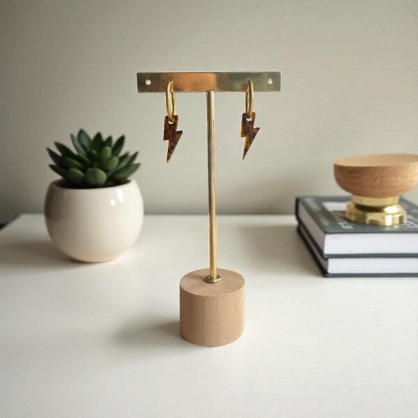 Créoles Rock Terrazzo-marron