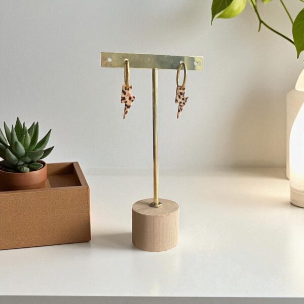 Créoles Rock Tacheté marron