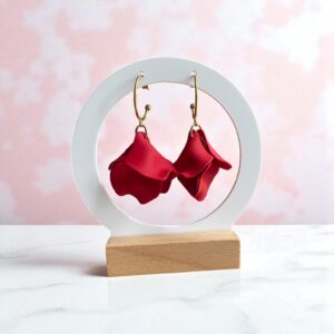 Boucle Lisa rouge Boucle Lisa rouge