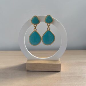 Boucle ThaÏs turquoise