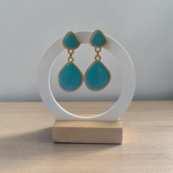 Boucle ThaÏs turquoise