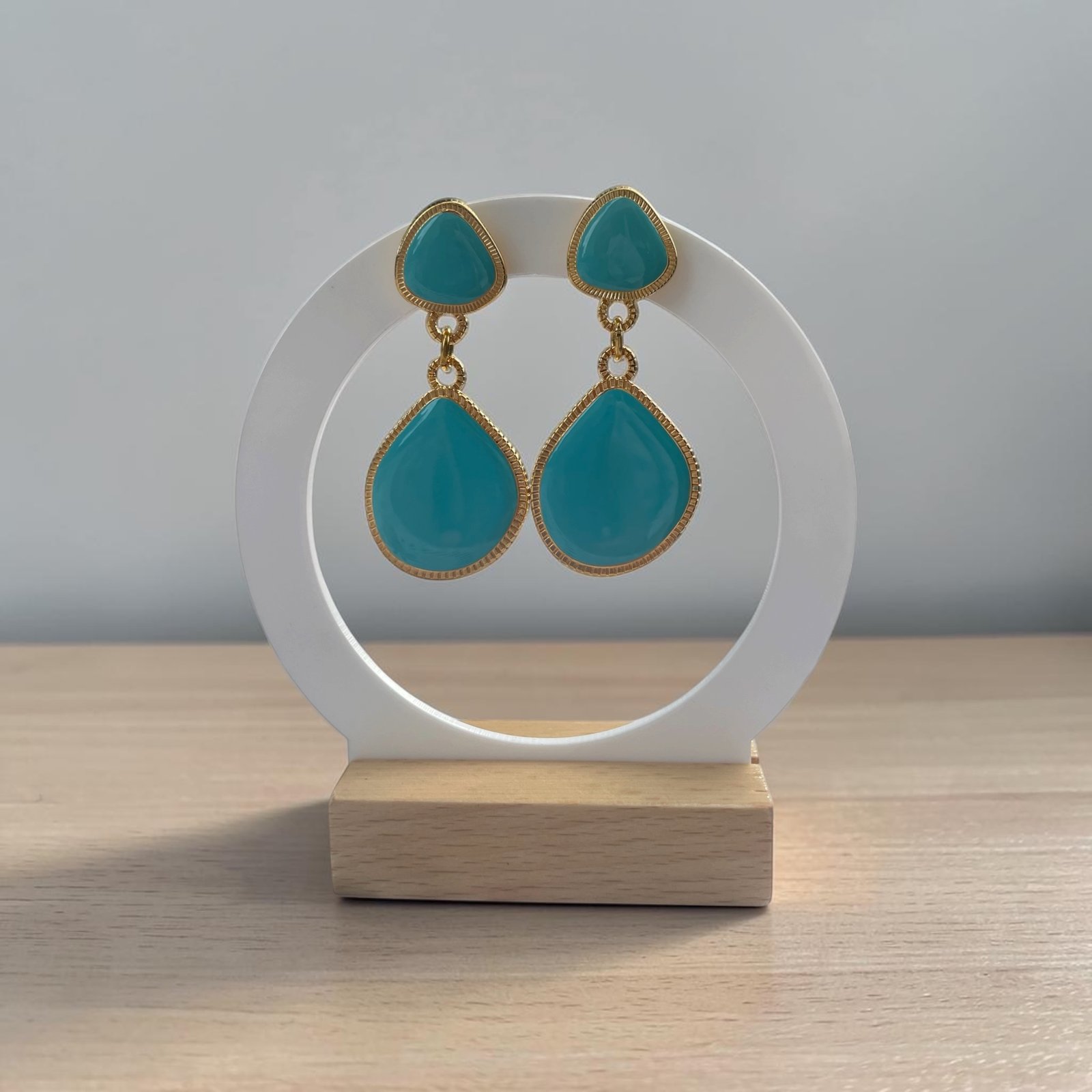 Boucle ThaÏs turquoise