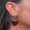 Boucle Théa Ambre marbré modèle