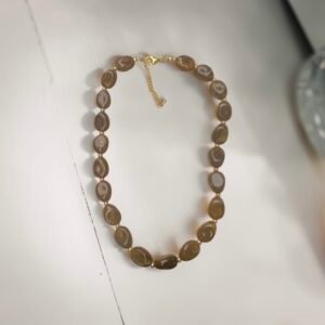 Collier Mia marron foncé