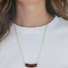 Collier Tao ambre marbré modèle