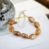 Bracelet Mia marron marbré Bracelet Mia marron marbré