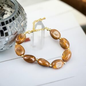 Bracelet Mia marron marbré
